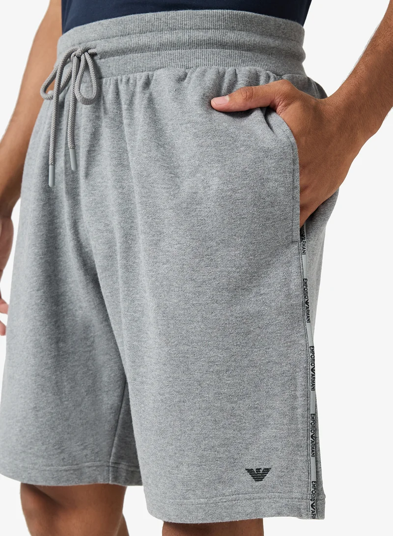 EMPORIO ARMANI  Logo Drawstring Shorts for Men | Best Price UAE